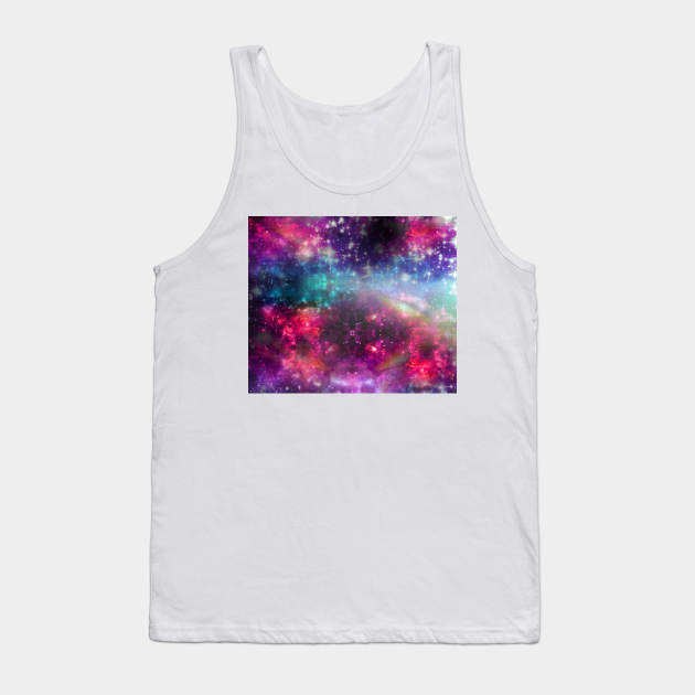 Rainbow Space Texture Tank Top by saradaboru